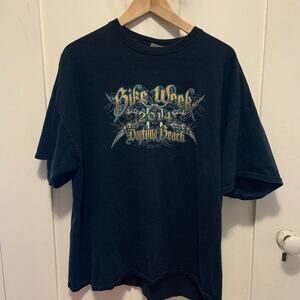 2014 Daytona beach bike week skull motorcycle tee